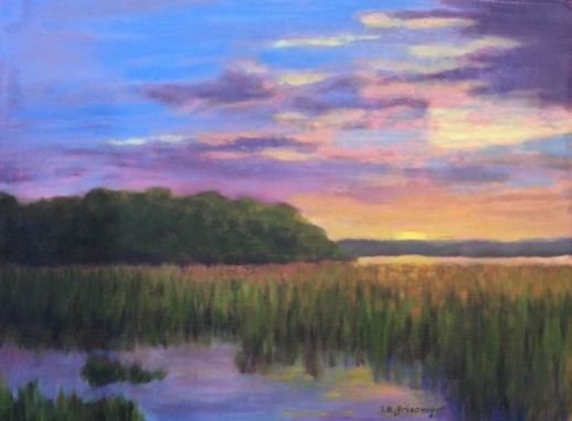 Sunset - Original oil painting by Isabelle Griesmyer