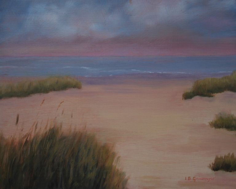 To The Beach - Original oil painting by Isabelle Griesmyer